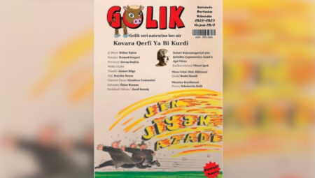 Kürtçe mizah dergisi Golik’ten ‘Jin, jiyan, azadî’ kapağı