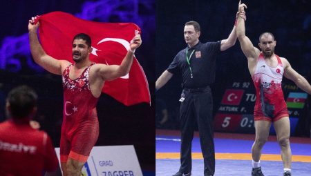Güreşçiler Taha Akgül ve Feyzullah Aktürk, Avrupa şampiyonu oldu